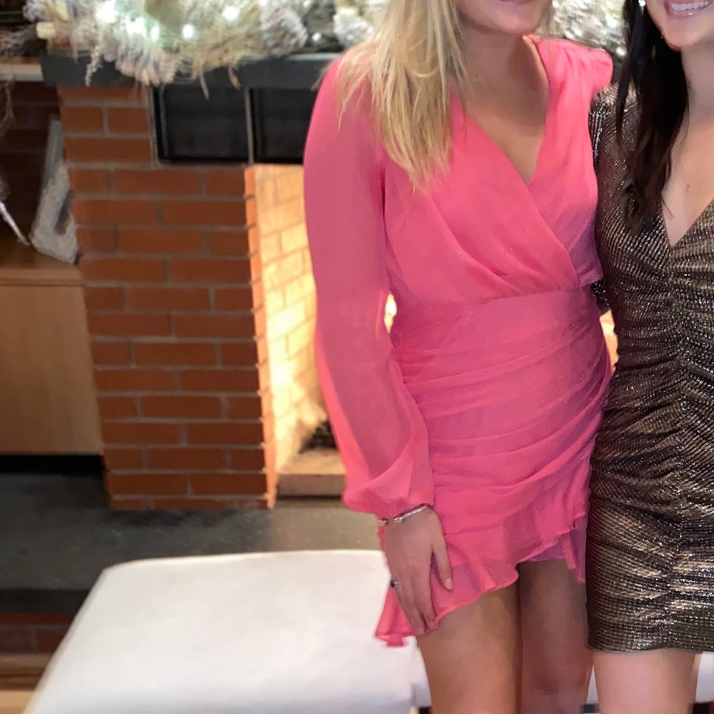BNWT pink mini cocktail sparkly dress
